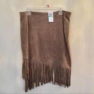 ❤️SALE❤️Newman Marcus Faux Suede Skirt Size Large